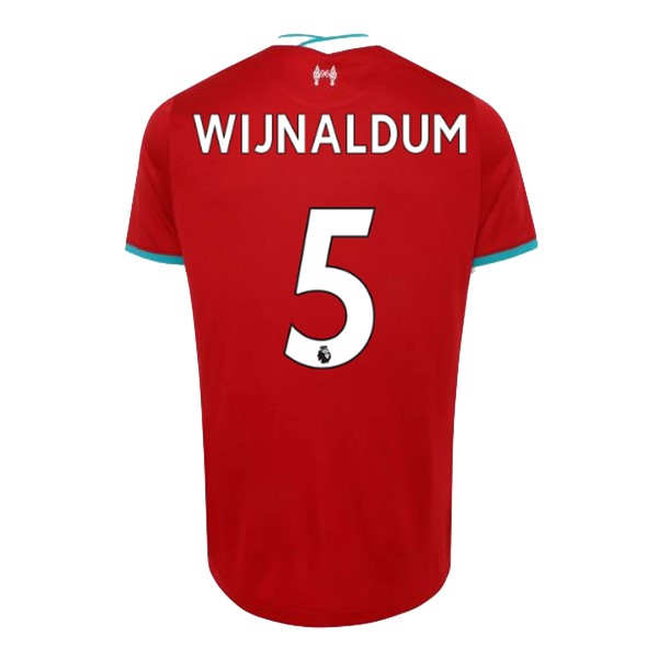 Camiseta Liverpool NO.5 Wijnaldum 1ª 2020-2021 Rojo